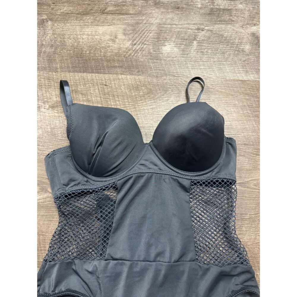 Inteco Intimates Grey One Piece Size Large - Picture 2 of 8